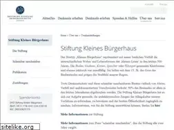 Sites similar to stiftung-kleines-buergerhaus.de