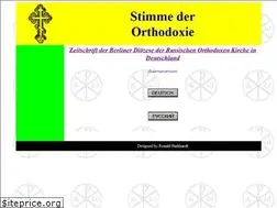 Sites similar to stimme-der-orthodoxie.de