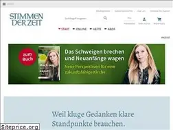 Sites similar to stimmen-der-zeit.de