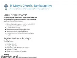 Sites similar to stmarysbambalapitiya.org