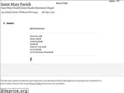 Sites similar to stmarywaltham.org