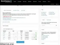 Sites similar to stockfetcher.com