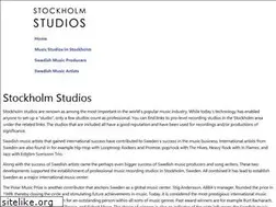 Sites similar to stockholmstudios.com