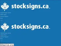 Sites similar to stocksigns.ca