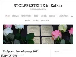 Sites similar to stolpersteine-kalkar.de