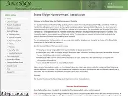 Sites similar to stoneridgehomeowners.org