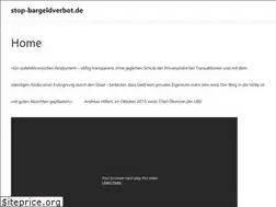 Sites similar to stop-bargeldverbot.de