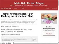 Sites similar to stop-kirchensubventionen.de