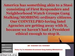 Sites similar to stopgangstalkingpolice.com