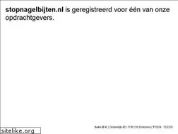 Sites similar to stopnagelbijten.nl