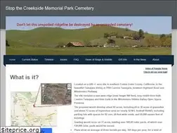 Sites similar to stopthecemetery.org