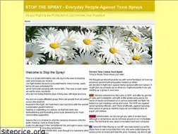 Sites similar to stopthespray.com