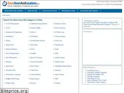 Sites similar to storehoursandlocations.com