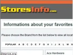Sites similar to storesinfo.com