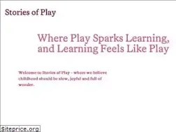 Sites similar to storiesofplay.com