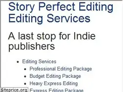 Sites similar to storyperfectediting.com
