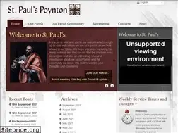 Sites similar to stpaulspoynton.org.uk