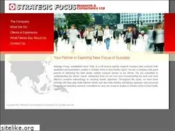 Sites similar to strategicfocus.net