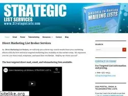 Sites similar to strategiclists.com