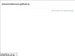Sites similar to streamindemons.github.io