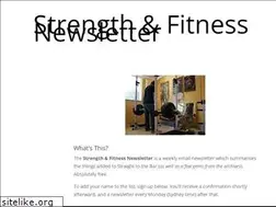 Sites similar to strengthandfitnessnewsletter.com