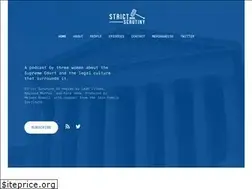 Sites similar to strictscrutinypodcast.com