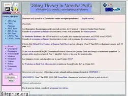 Sites similar to string.lpthe.jussieu.fr
