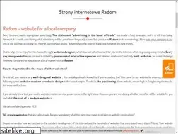 Sites similar to strony-internetowe-radom.pl