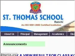 Sites similar to stthomasschoolranchi.com