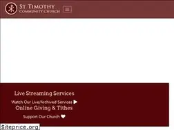 Sites similar to sttimothychurch.org