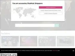 Sites similar to stubhub.sg