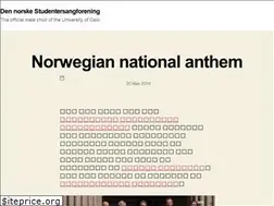 Sites similar to studentersangforeningen.no