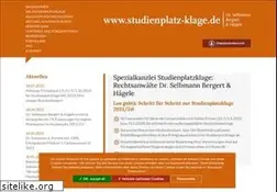 Sites similar to studienplatz-klage.de