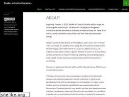 Sites similar to studiesincontrolsocieties.org