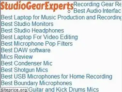 Sites similar to studiogearexperts.com