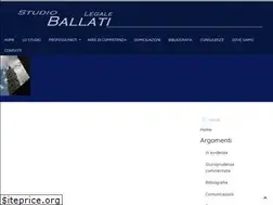 Sites similar to studiolegaleballati.it