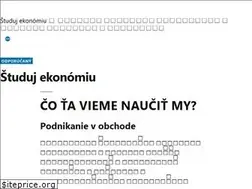 Sites similar to studujekonomiu.sk