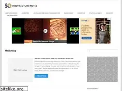 Sites similar to studylecturenotes.com