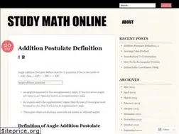 Sites similar to studymathonline.wordpress.com