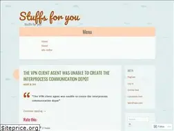 Sites similar to stufs4u.wordpress.com