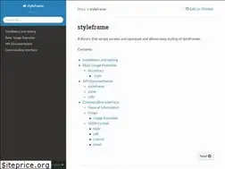 Sites similar to styleframe.readthedocs.io