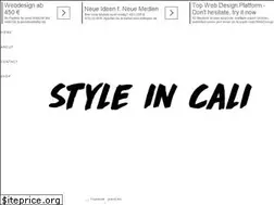 Sites similar to styleincali.com