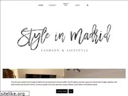 Sites similar to styleinmadrid.com