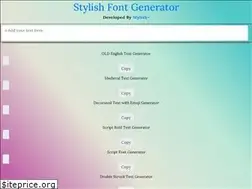 Sites similar to stylishfonts.org