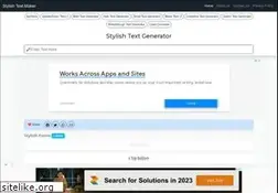 Sites similar to stylishtextmaker.com
