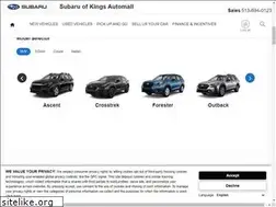 Sites similar to subaruofkingsautomall.com