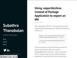 Sites similar to subathrathanabalan.com