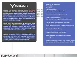 Sites similar to subcults.com