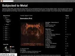 Sites similar to subjectedtometal.blogspot.com