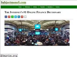 Sites similar to subjectmoney.com